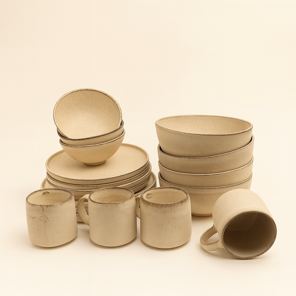 Sand Pottery Ceramic Set